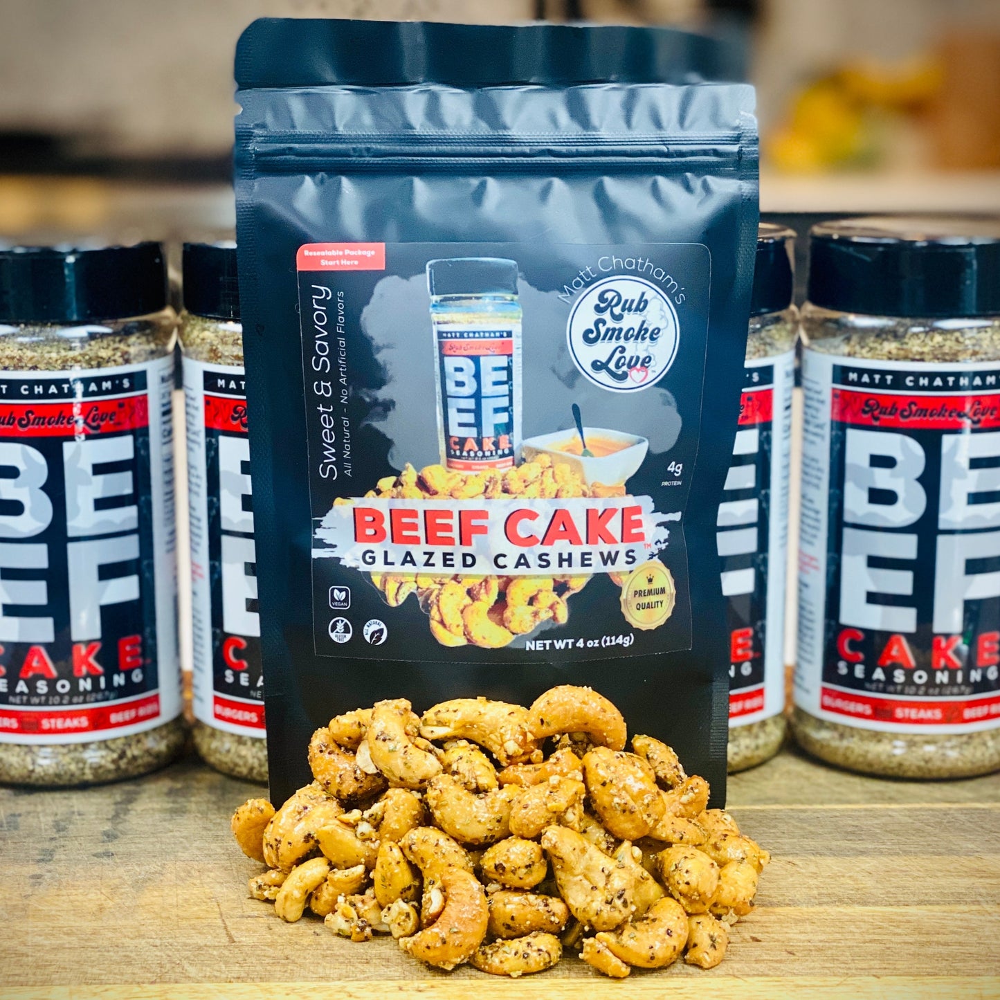 Beef Cake™ Agave Glazed Cashews | by Matt Chatham