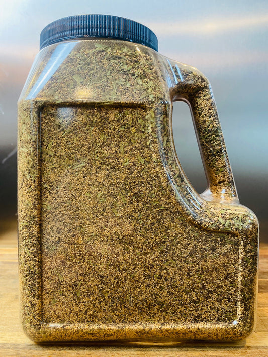 Beef Cake™ BBQ Rub and Seasoning, Bulk Size | All-Natural Low Sodium Blend for Steaks, Burgers, Brisket and More (63.3oz) | by Matt Chatham