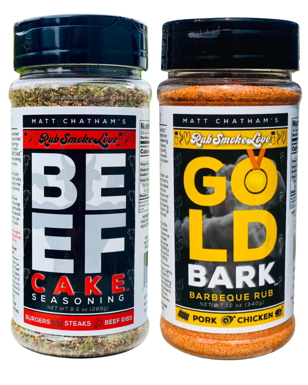 2-Pack BEEF CAKE & GOLD BARK