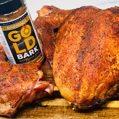 Gold Bark® BBQ Rub and Seasoning | All-Purpose for Pork, Chicken and Fish (12oz) | by Matt Chatham